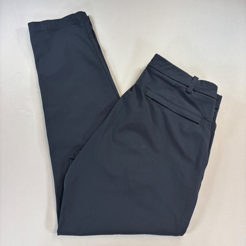 Lululemon Commission Pants Mens 32 Black Slim 30 Inseam Golf Travel Work